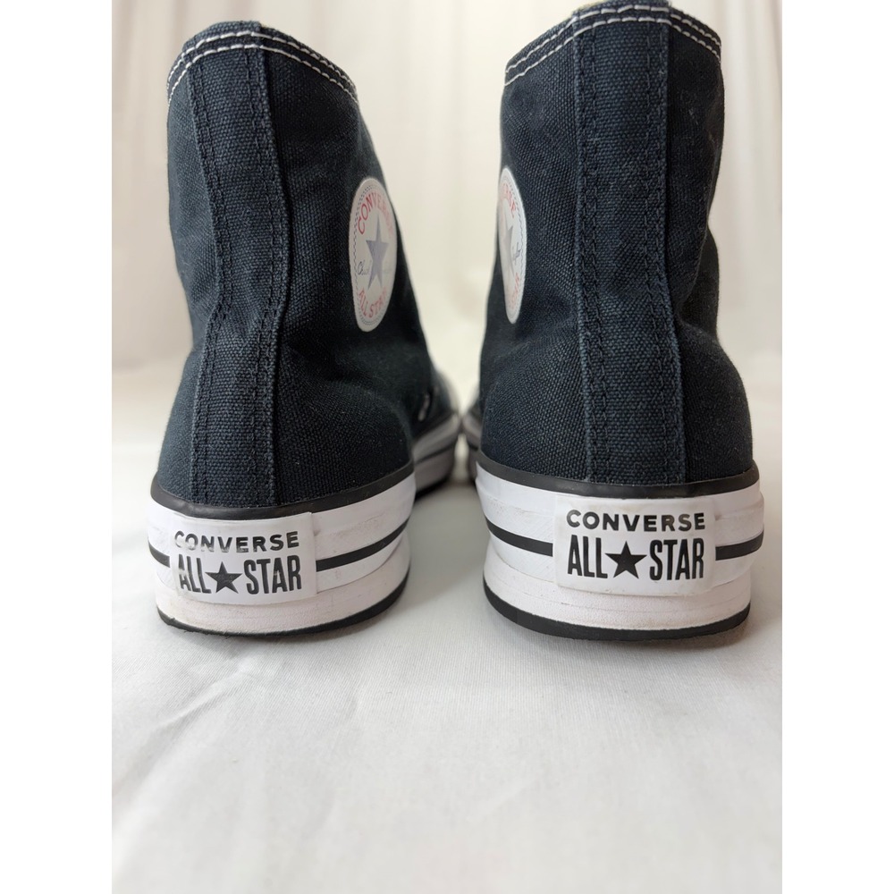 Converse Chuck Taylor All Star High Top Black Canvas Sneakers M7650 - Picture 5 of 16